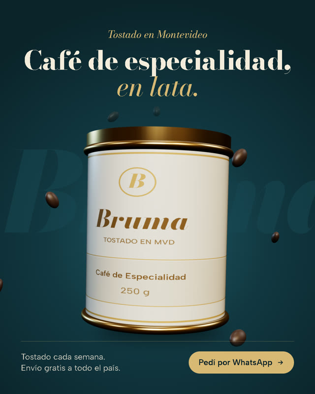 Anuncio de BRUMA: café de especialidad, en lata